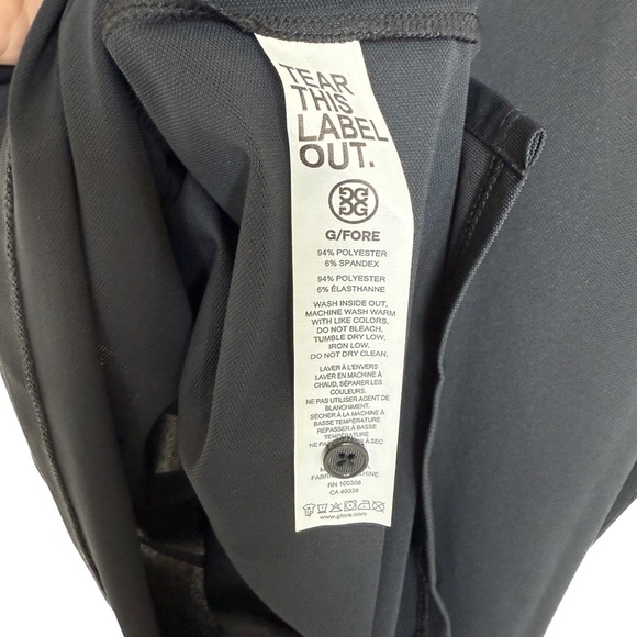 NWT G/FORE Men's Polo Shirt Black Size M Casual Golf Lightweight Mesh Breathable - Picture 9 of 13